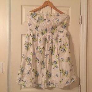 White Strapless Dress Size 14